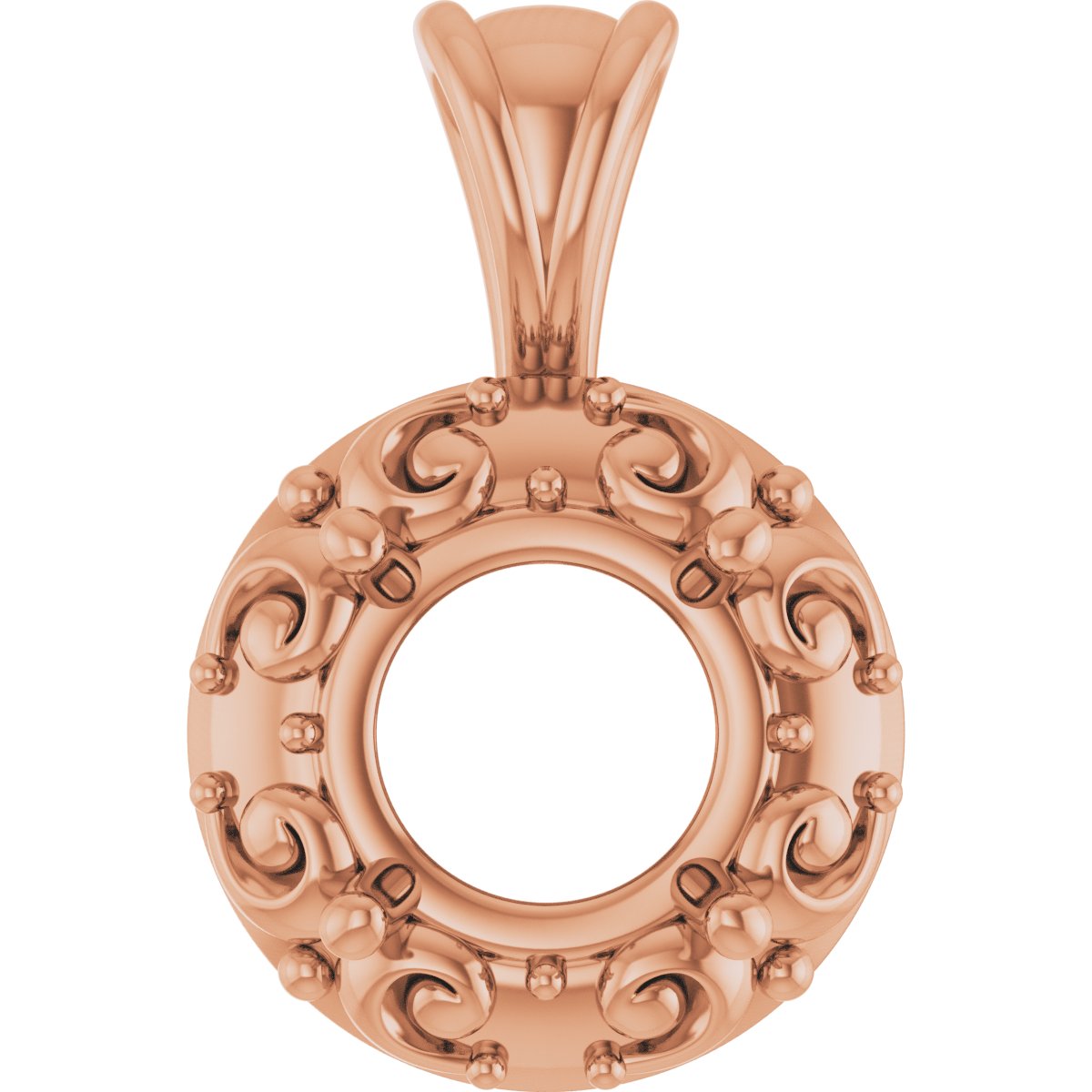 Accented Sculptural Charm/Pendant