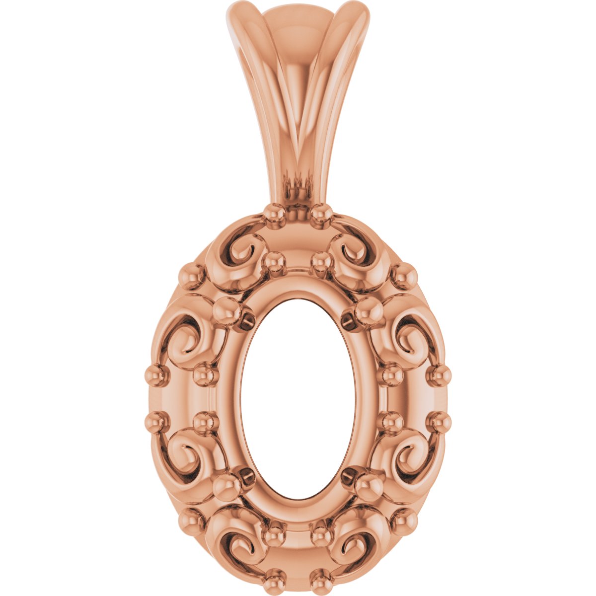 Accented Sculptural Charm/Pendant