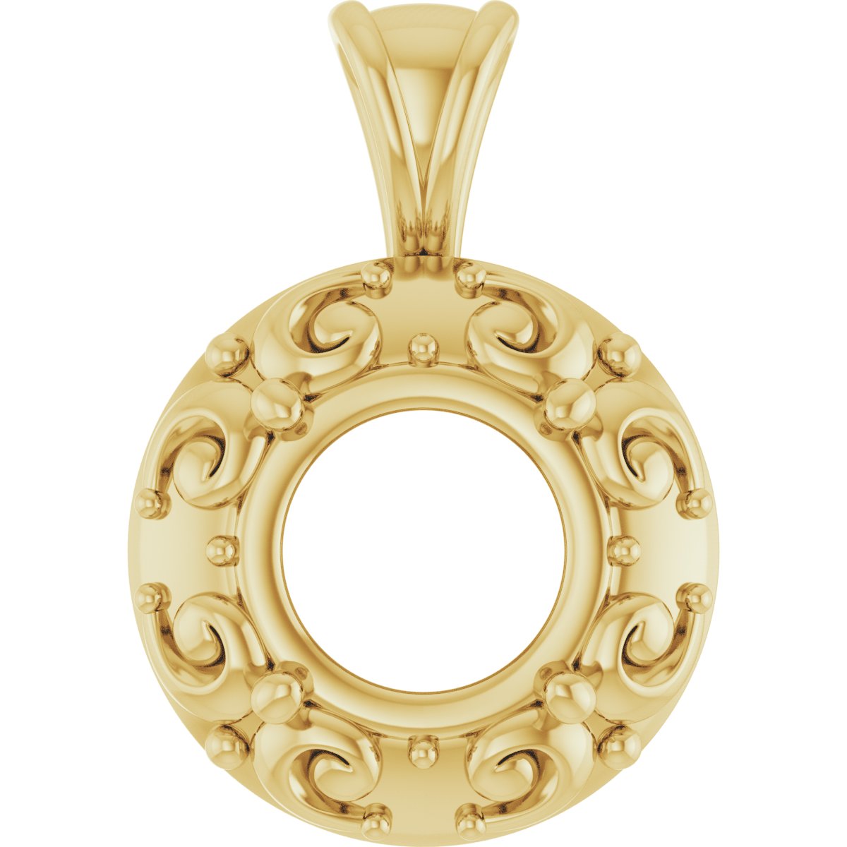 Accented Sculptural Charm/Pendant