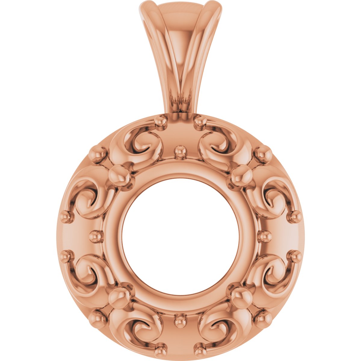 Accented Sculptural Charm/Pendant