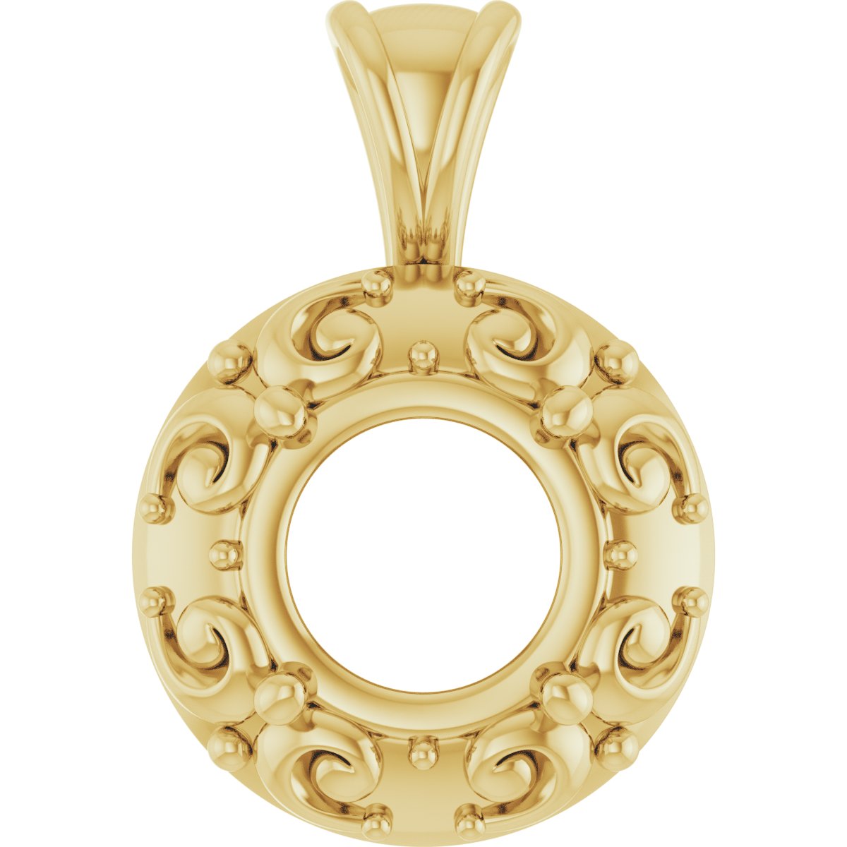 Accented Sculptural Charm/Pendant