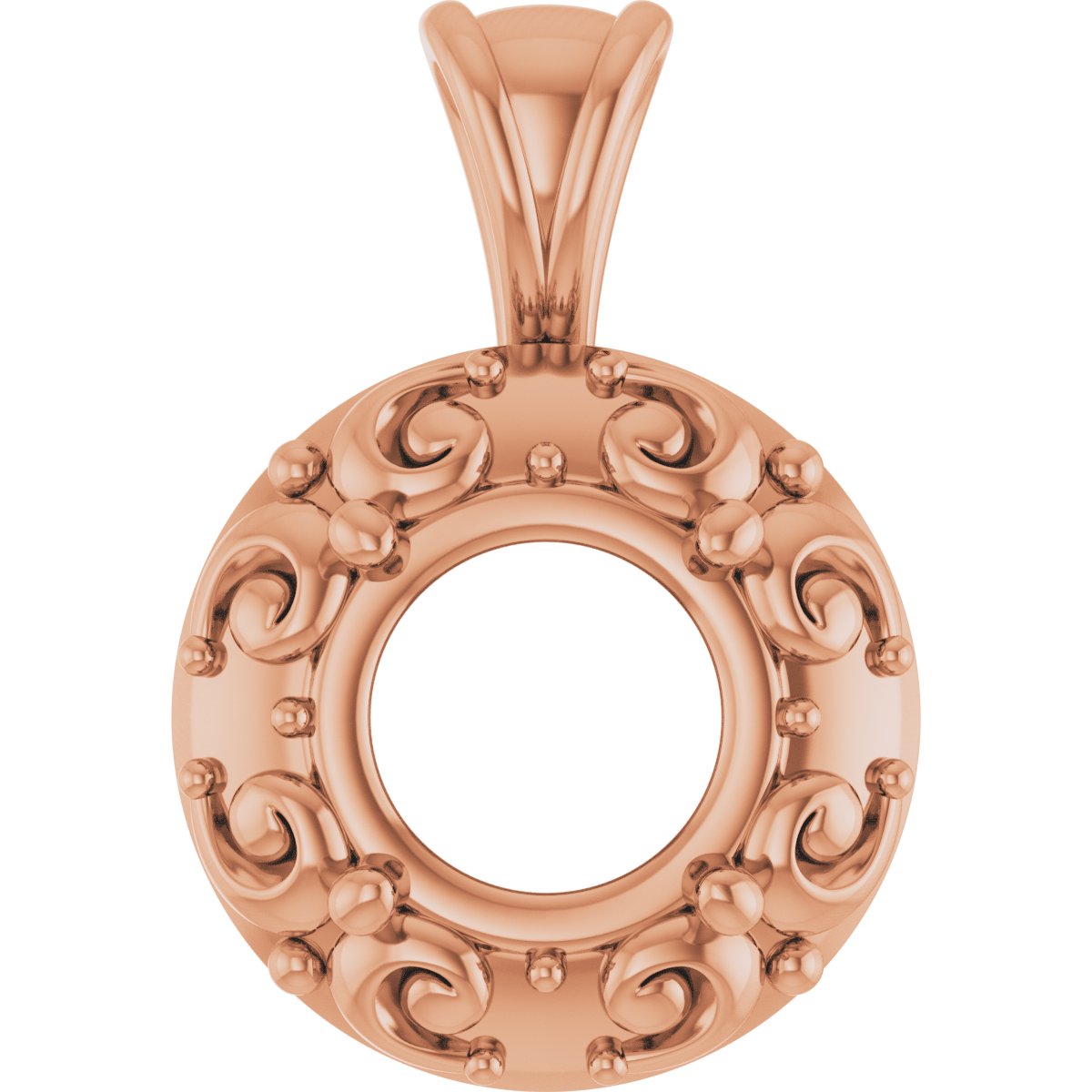 Accented Sculptural Charm/Pendant