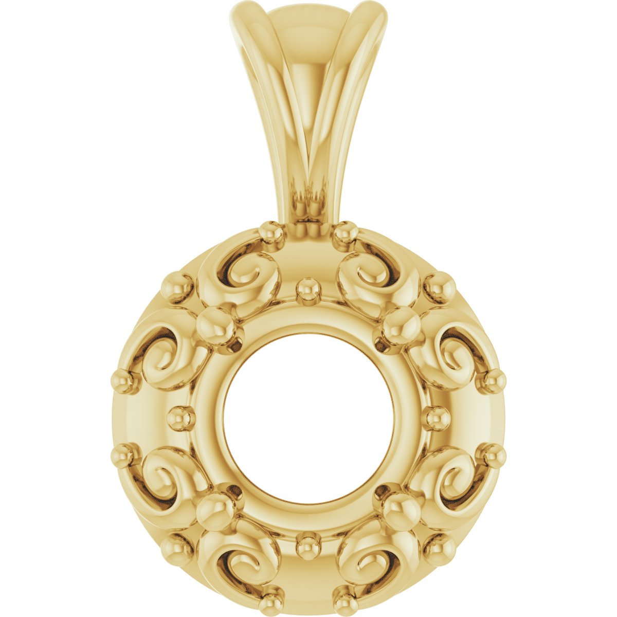 Accented Sculptural Charm/Pendant
