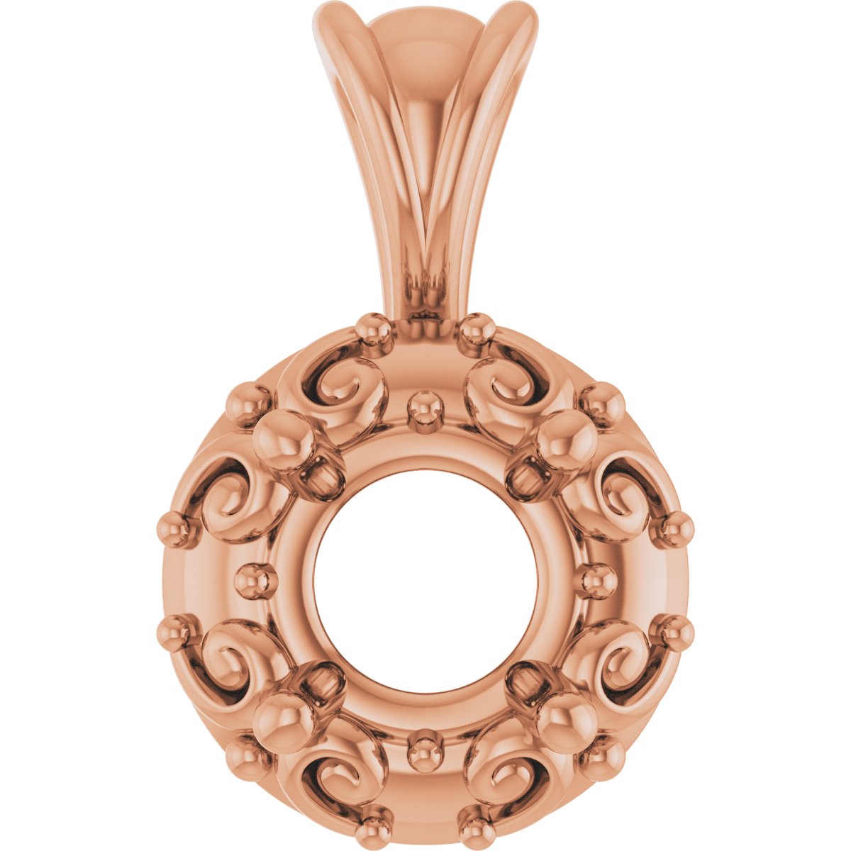 Accented Sculptural Charm/Pendant