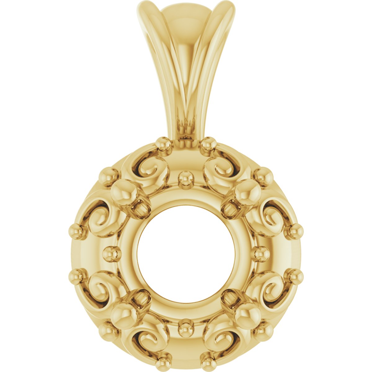 Accented Sculptural Charm/Pendant