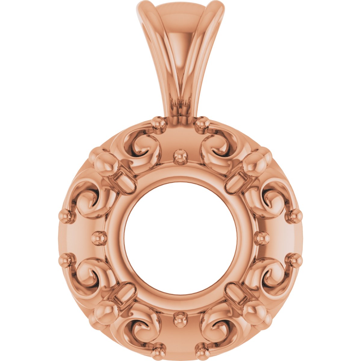 Accented Sculptural Charm/Pendant