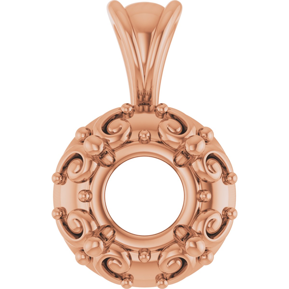 Accented Sculptural Charm/Pendant