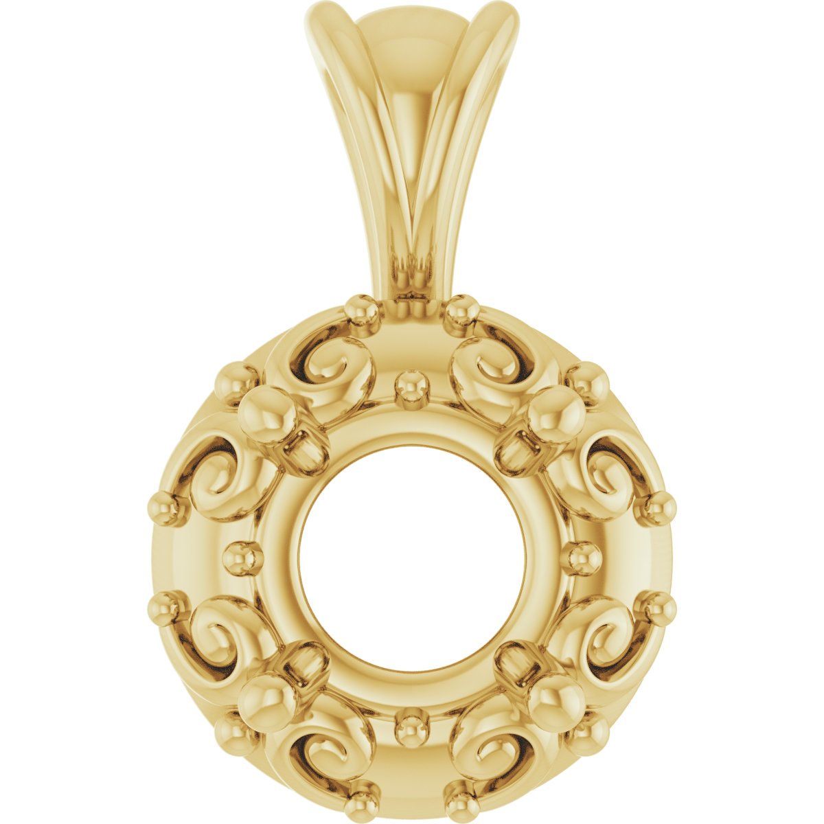 Accented Sculptural Charm/Pendant
