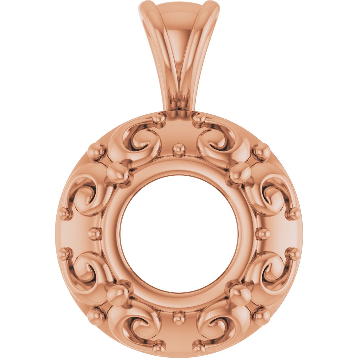 Accented Sculptural Charm/Pendant