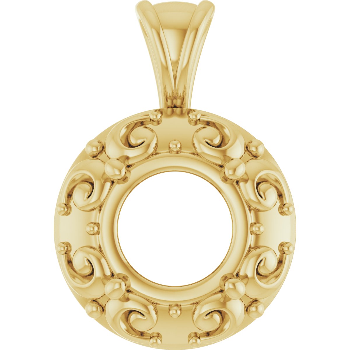 Accented Sculptural Charm/Pendant