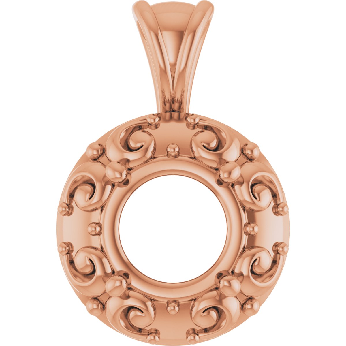 Accented Sculptural Charm/Pendant