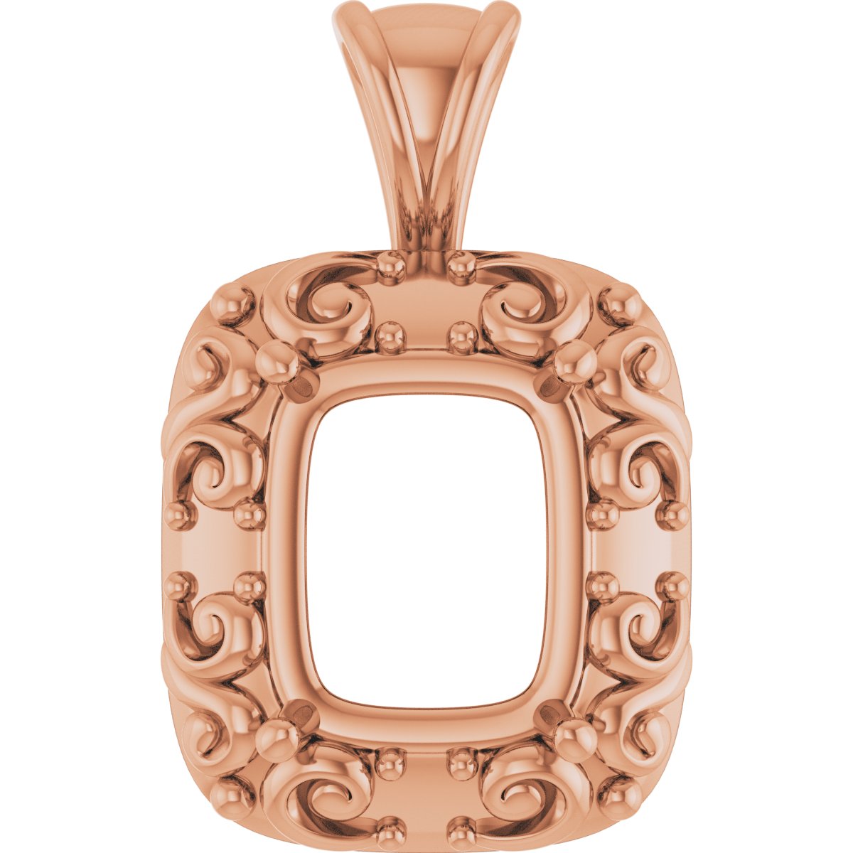 Accented Sculptural Charm/Pendant