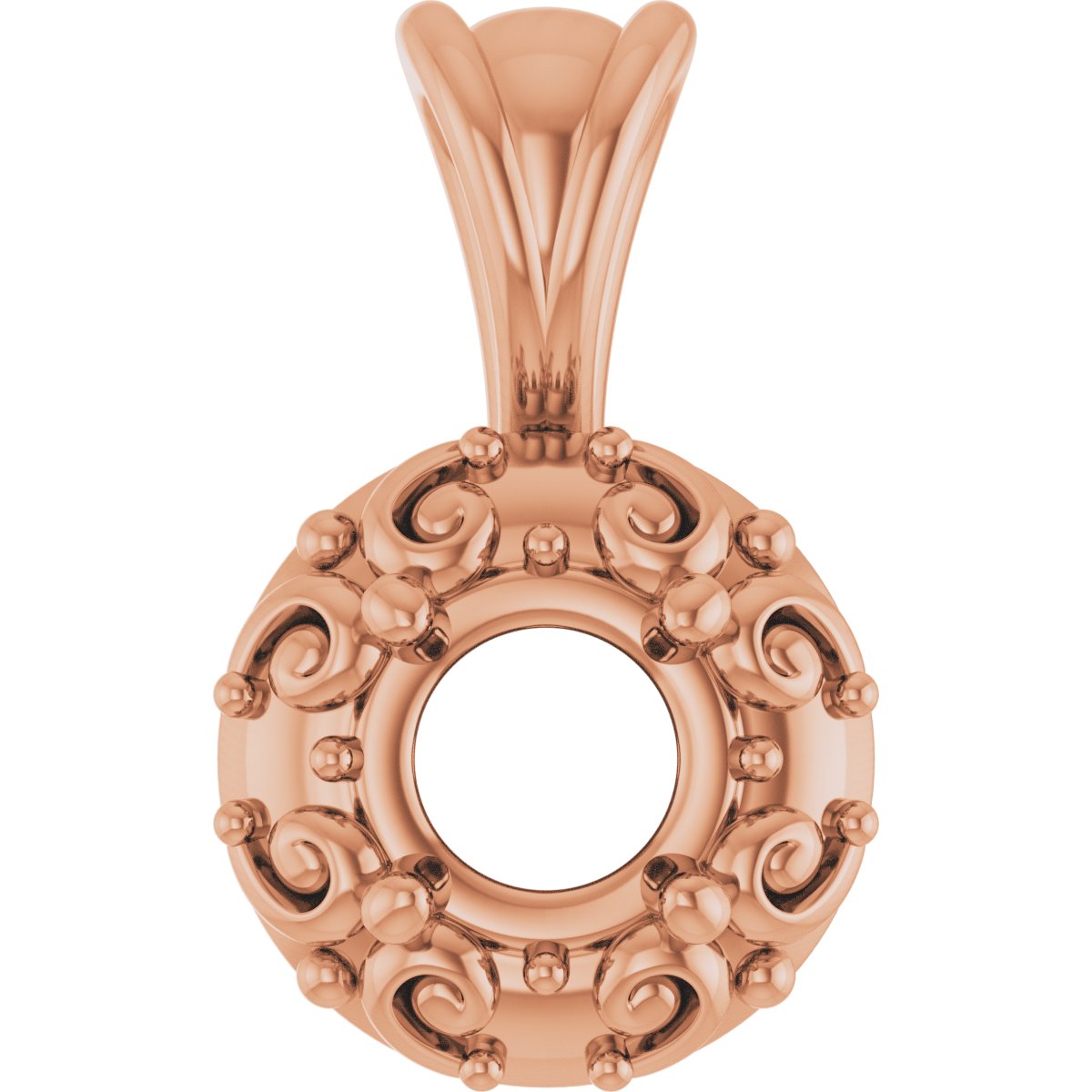 Accented Sculptural Charm/Pendant