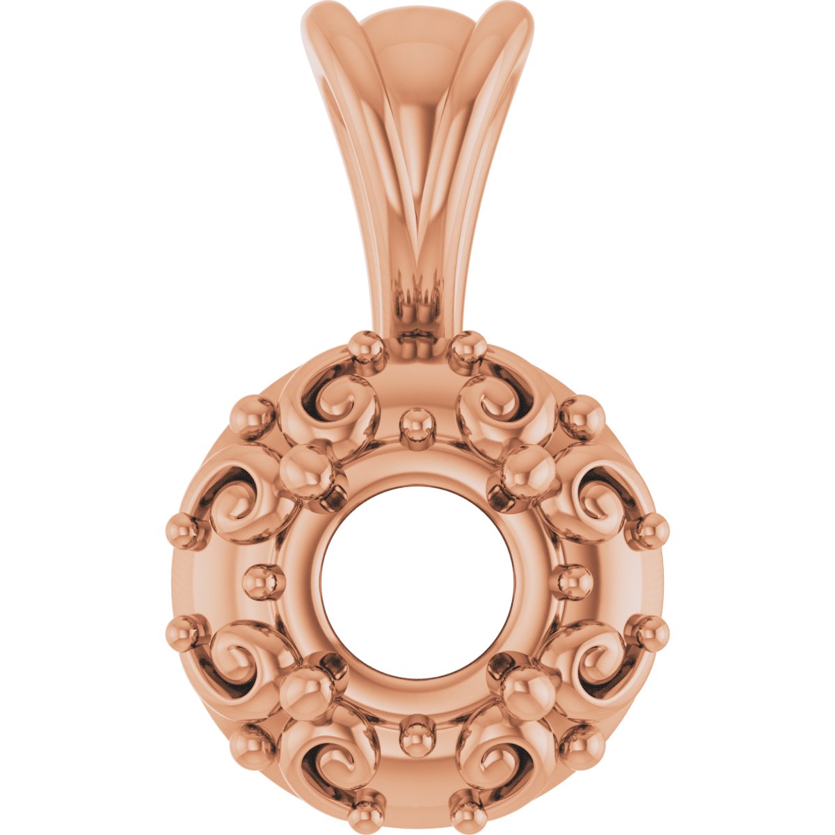 Accented Sculptural Charm/Pendant