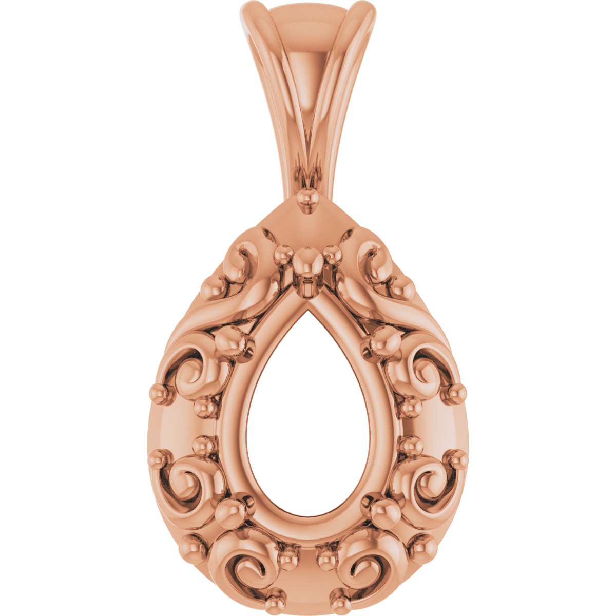 Accented Sculptural Charm/Pendant
