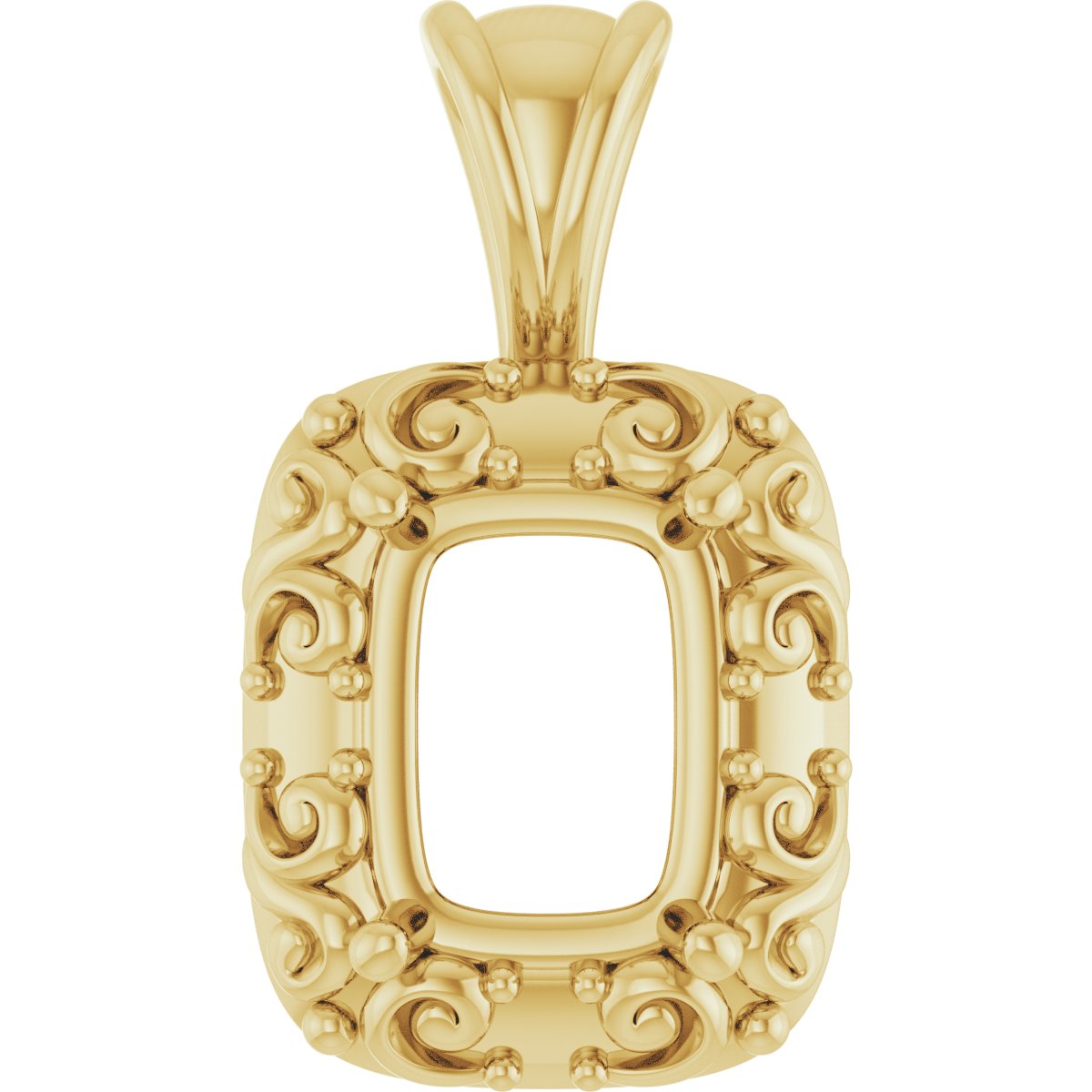 Accented Sculptural Charm/Pendant