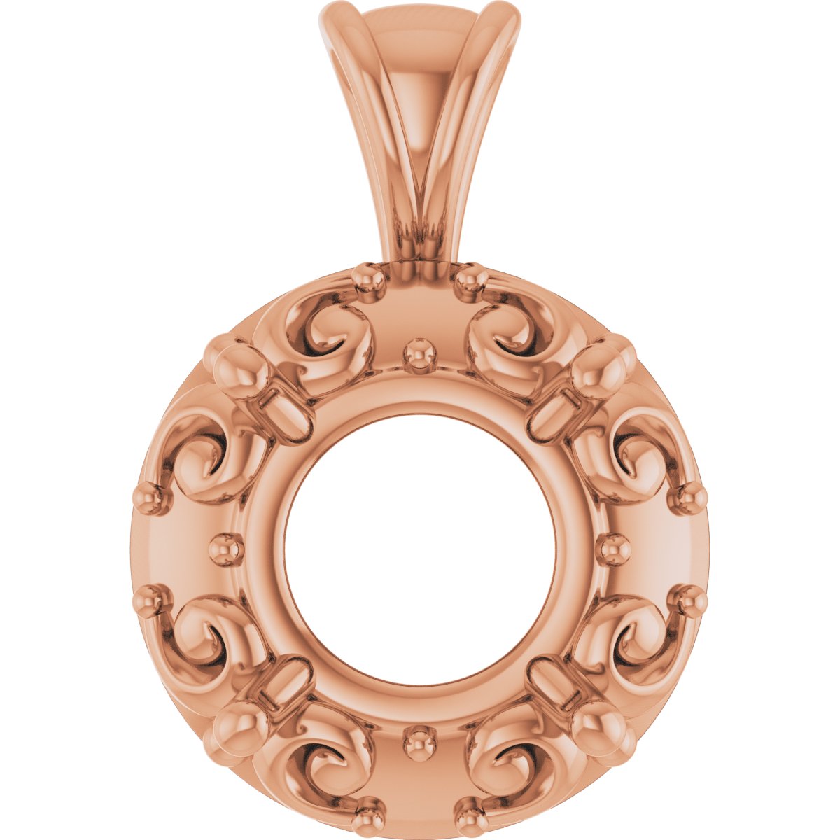 Accented Sculptural Charm/Pendant