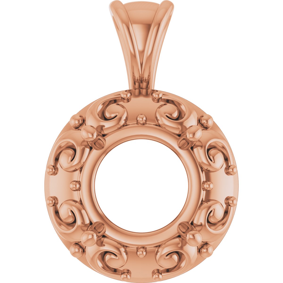 Accented Sculptural Charm/Pendant