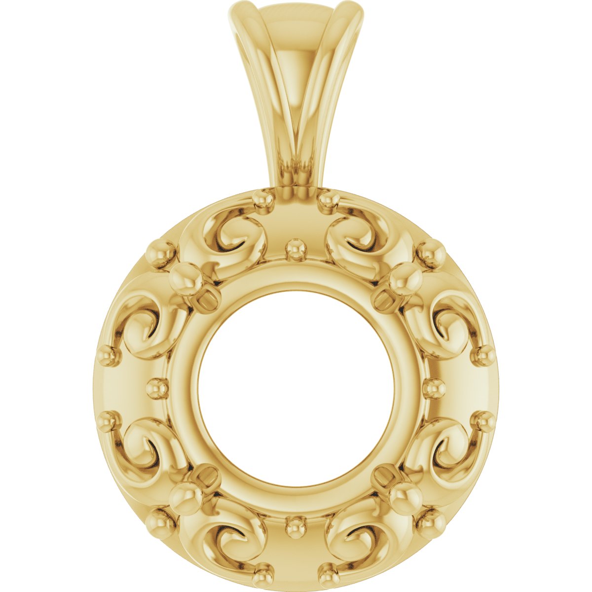 Accented Sculptural Charm/Pendant