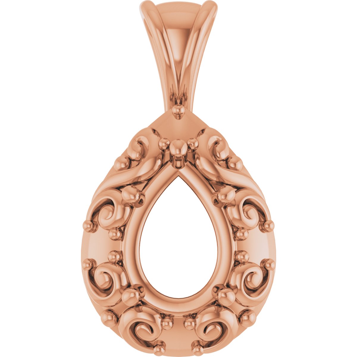 Accented Sculptural Charm/Pendant