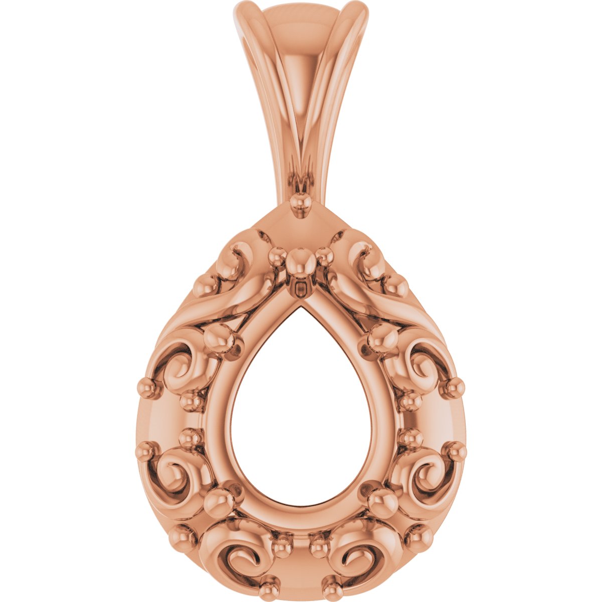 Accented Sculptural Charm/Pendant