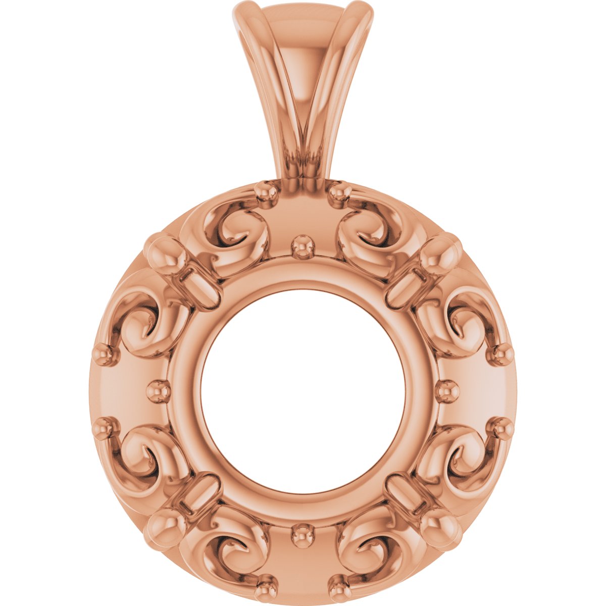 Accented Sculptural Charm/Pendant