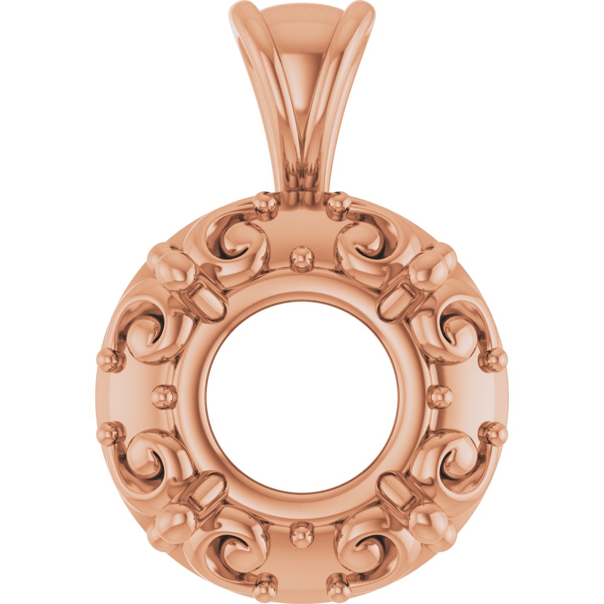 Accented Sculptural Charm/Pendant