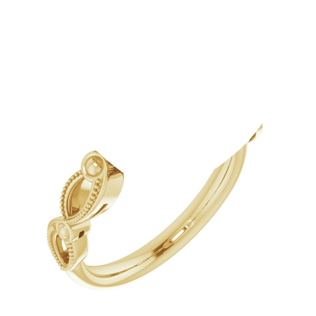 Rope & Milgrain Solitaire Ring