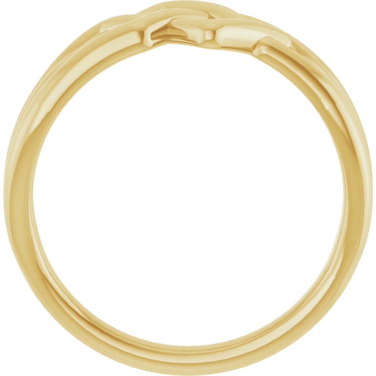 14K Yellow Criss-Cross Ring