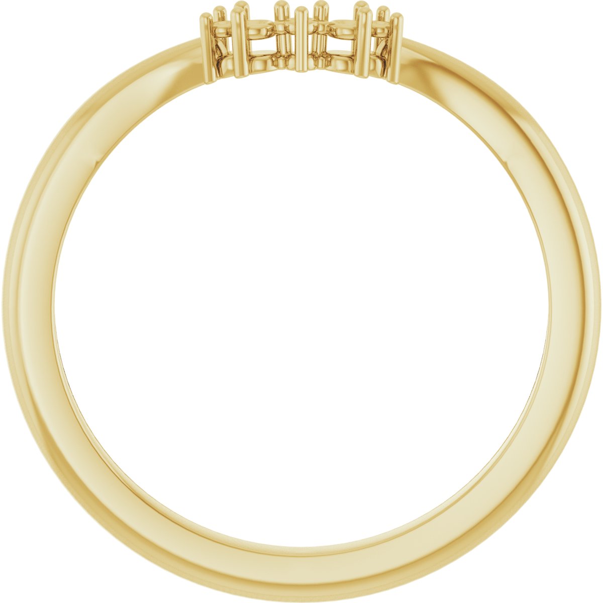 14K Yellow .05 CTW Natural Diamond Matching Band-2