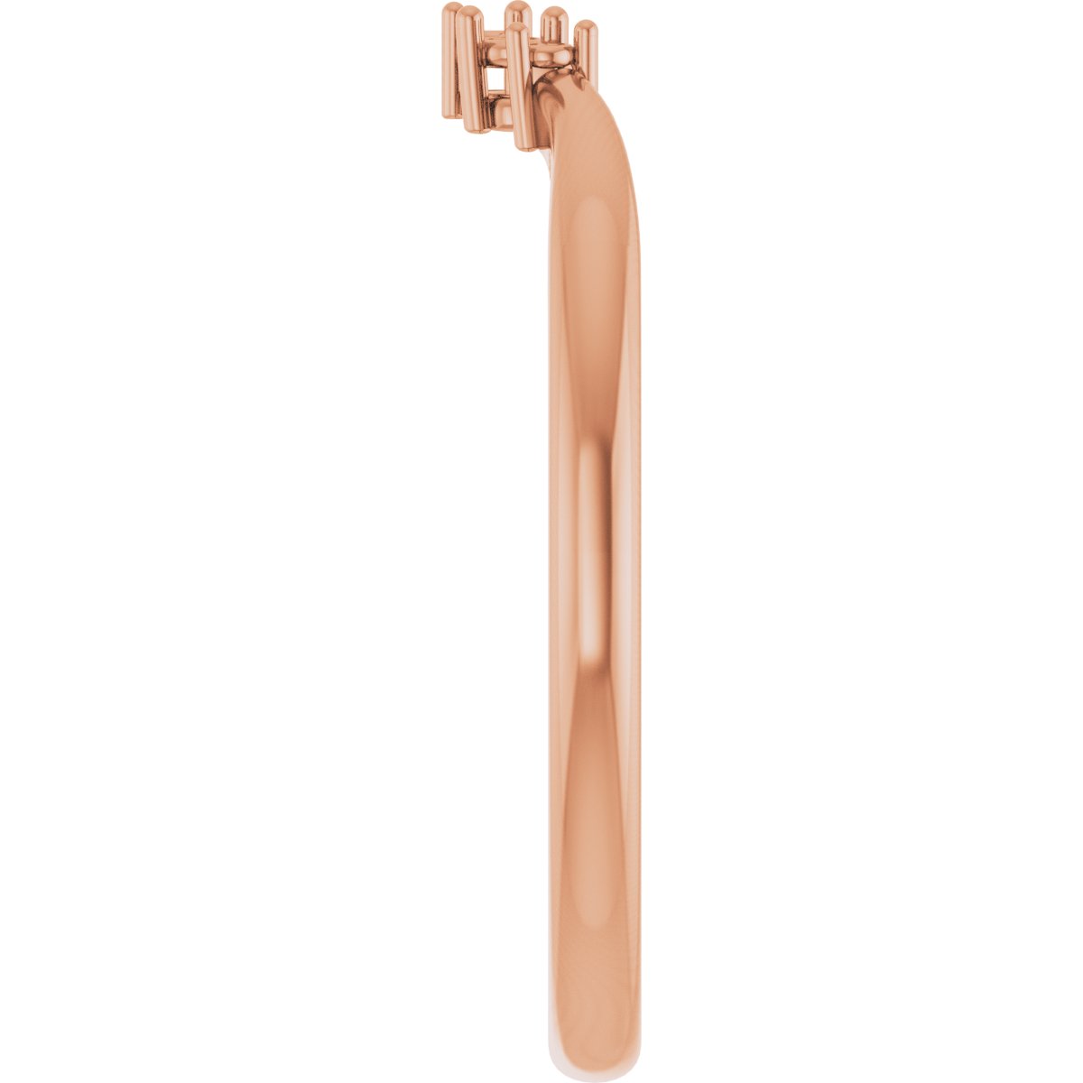 14K Rose .05 CTW Natural Diamond Matching Band-4
