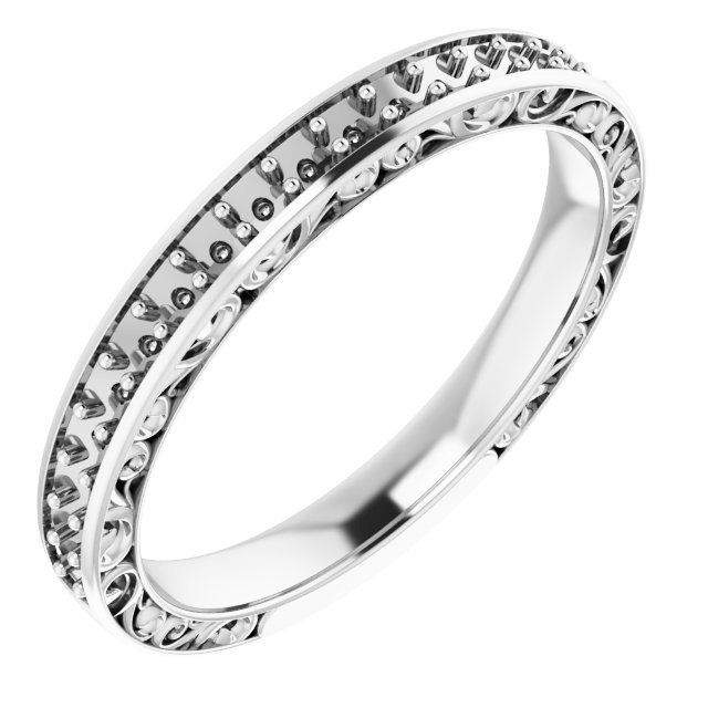 14K White 1/4 CTW Natural Diamond Anniversary Band