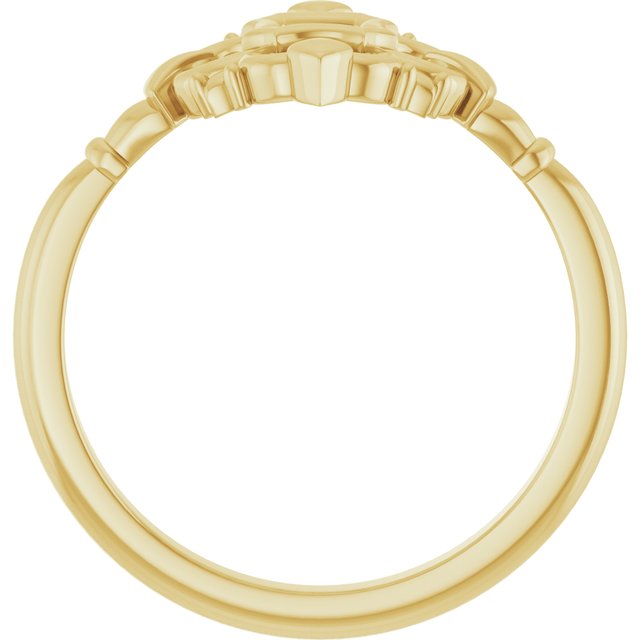 14K Yellow Vintage-Inspired Ring