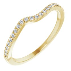 French-Set Bypass Engagement Ring or Band