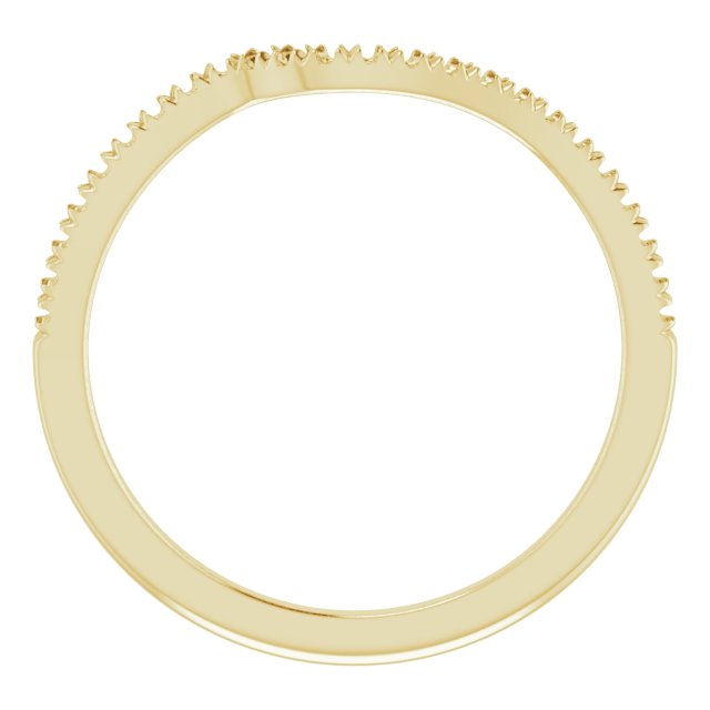 14K Yellow 1/10 CTW Natural Diamond French-Set Band -2
