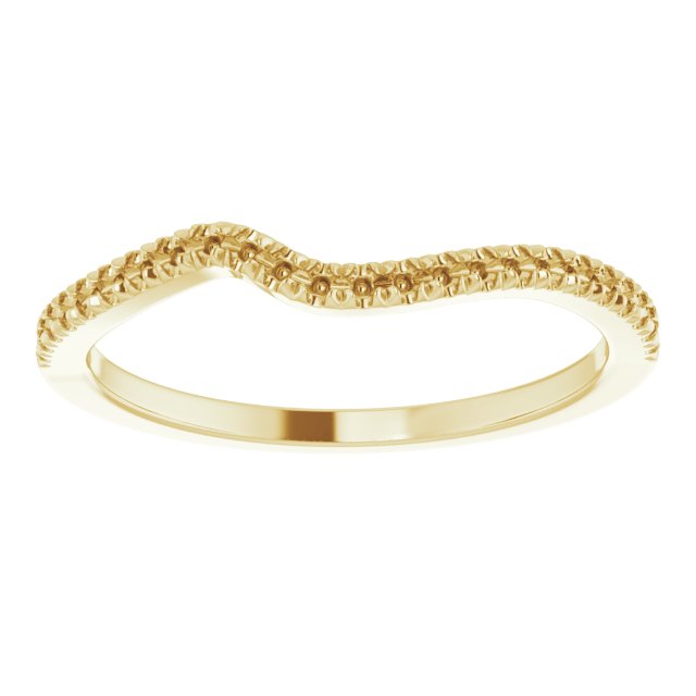 14K Yellow 1/10 CTW Natural Diamond French-Set Band -3