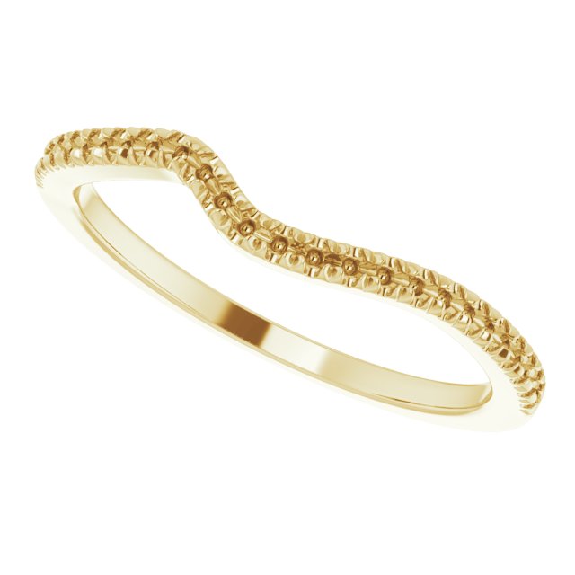 14K Yellow 1/10 CTW Natural Diamond French-Set Band -5