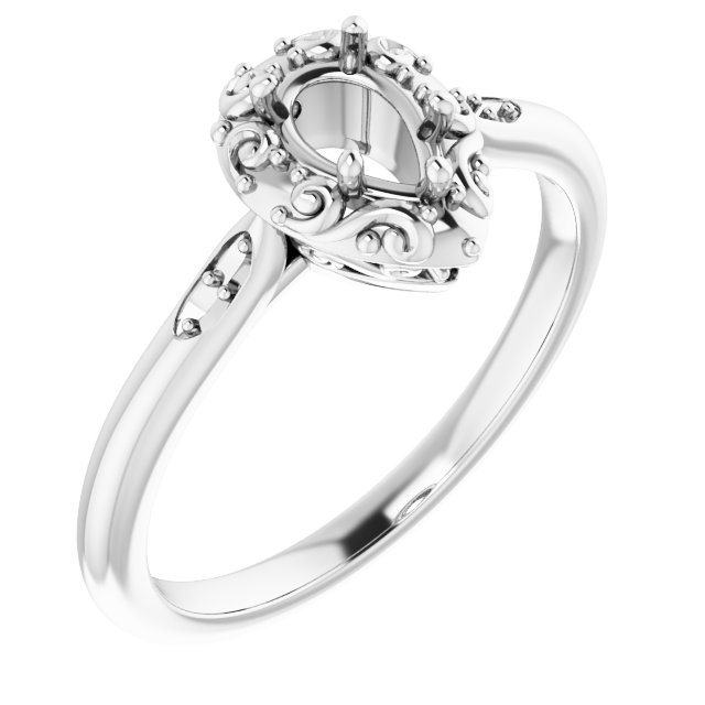 14k White Gold