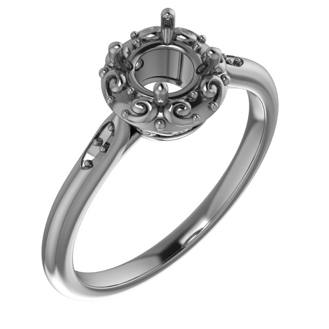 12x8 mm Pear Ring Mounting