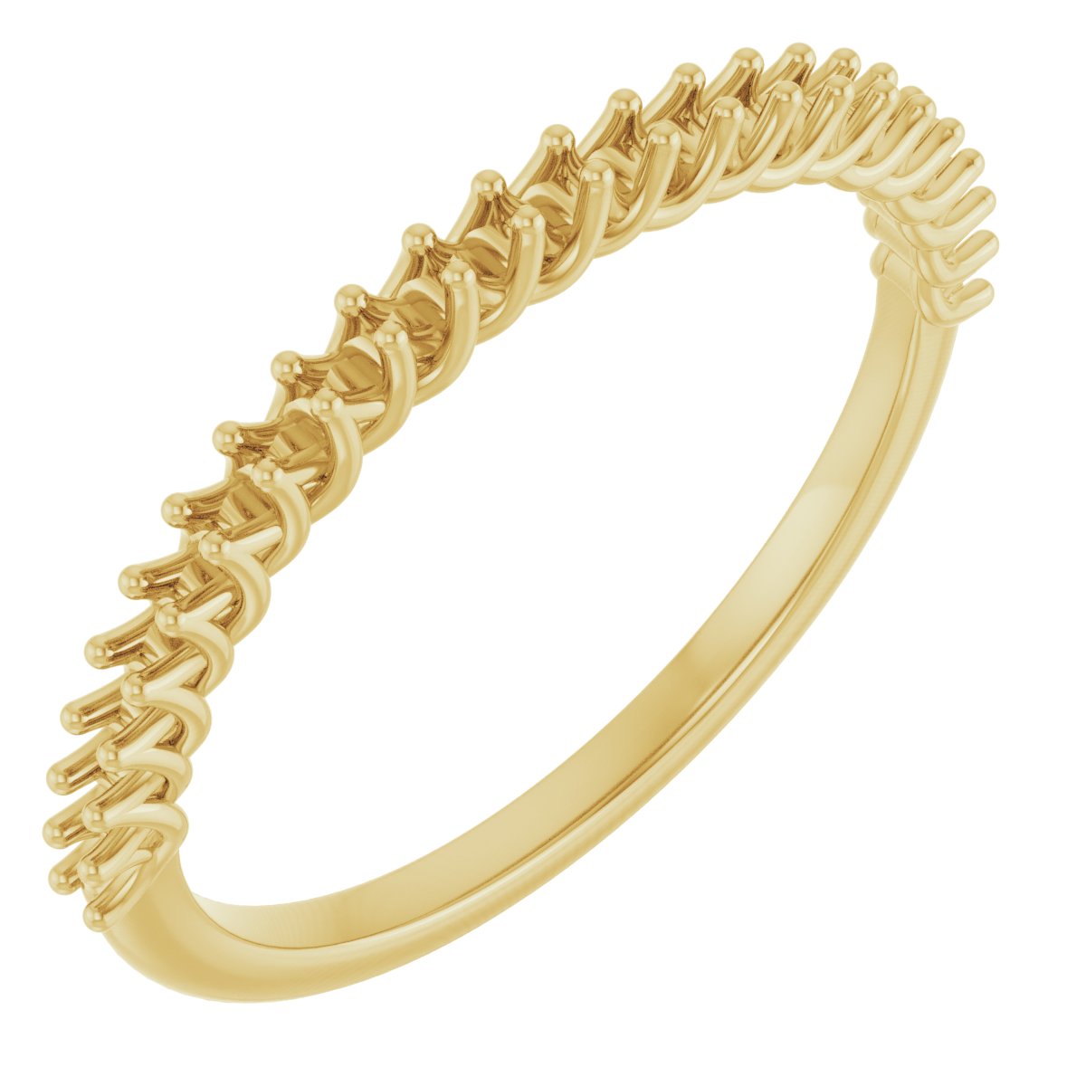 Woven-Design Anniversary Band