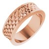 14K Rose 6 mm Scale Patterned Band Size 5 Ref 16241036