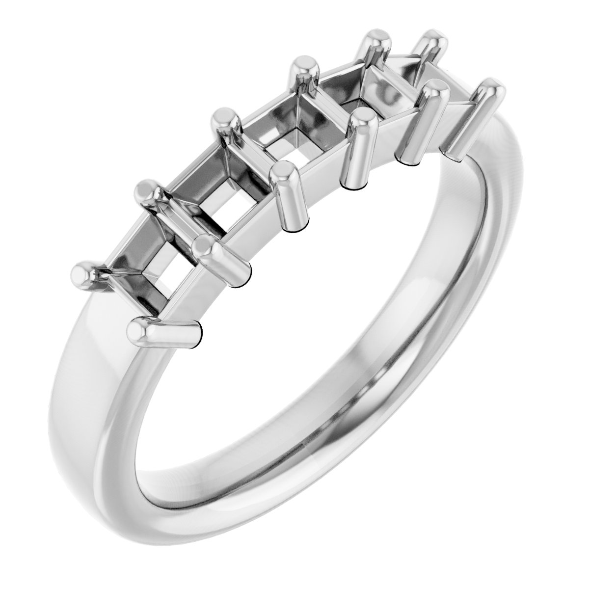 Platinum 1 CTW Natural Diamond Anniversary Band