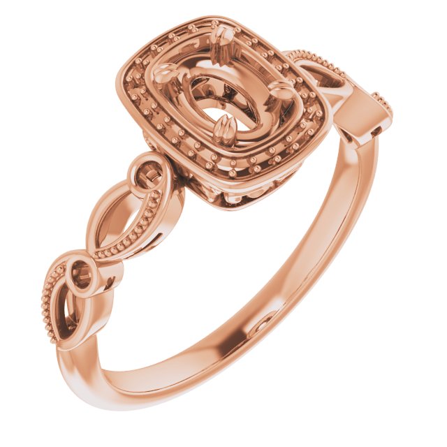 Halo-Style Sculptural Engagement Ring