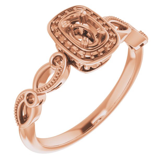 Halo-Style Sculptural Engagement Ring