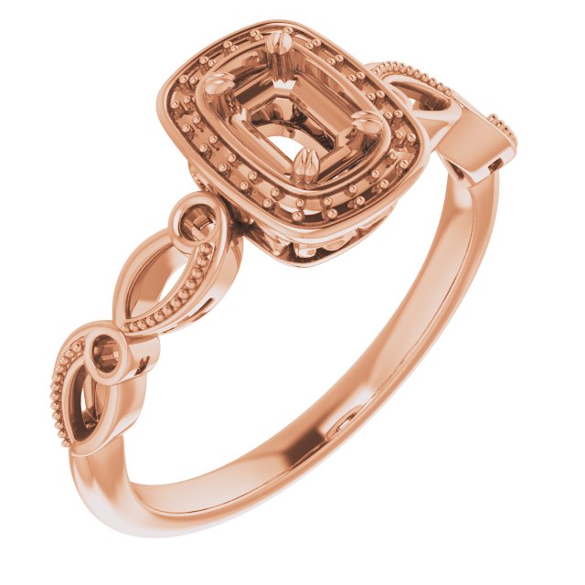 Halo-Style Sculptural Engagement Ring