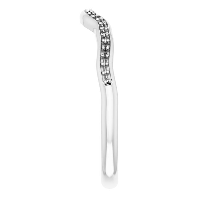 Band Mounting for 12x6 mm Marquise Ring view 4