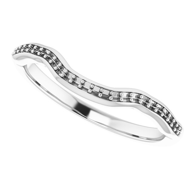 Band Mounting for 12x6 mm Marquise Ring view 5