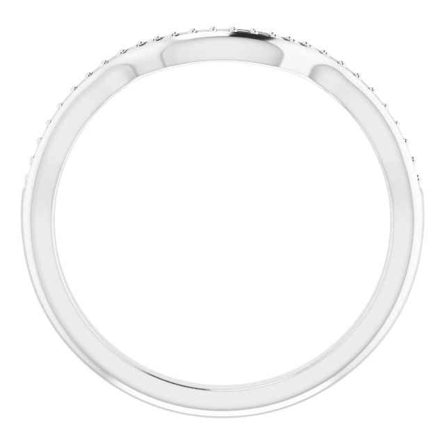 Band Mounting for 12x6 mm Marquise Ring view 2