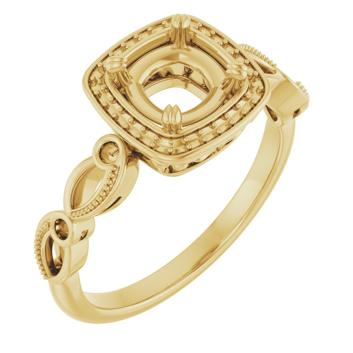 Halo-Style Sculptural Engagement Ring