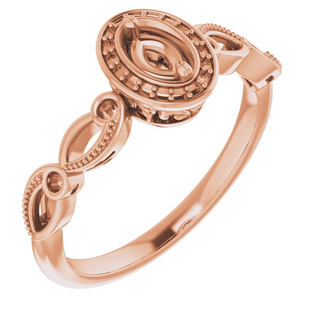 Halo-Style Sculptural Engagement Ring